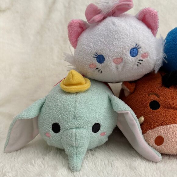 Disney Tsum Tsum Medium Size Lot of 7 Plush 6” Beast Marie Olaf Baloo Dory Dumbo - Picture 2 of 7